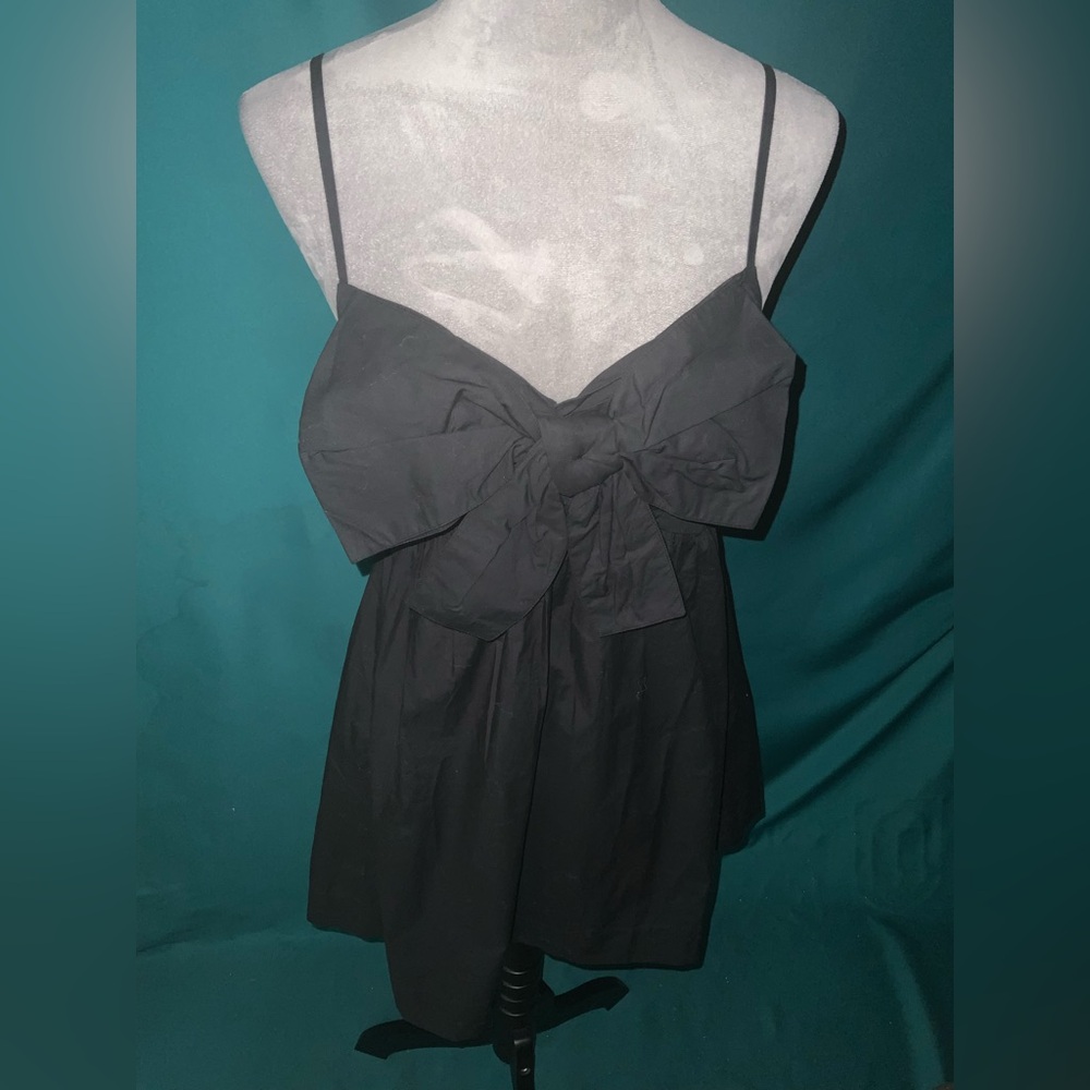 Shore, The Resort Lifestyle Label, Black Spaghetti Strap Belle Bow Mini Dress